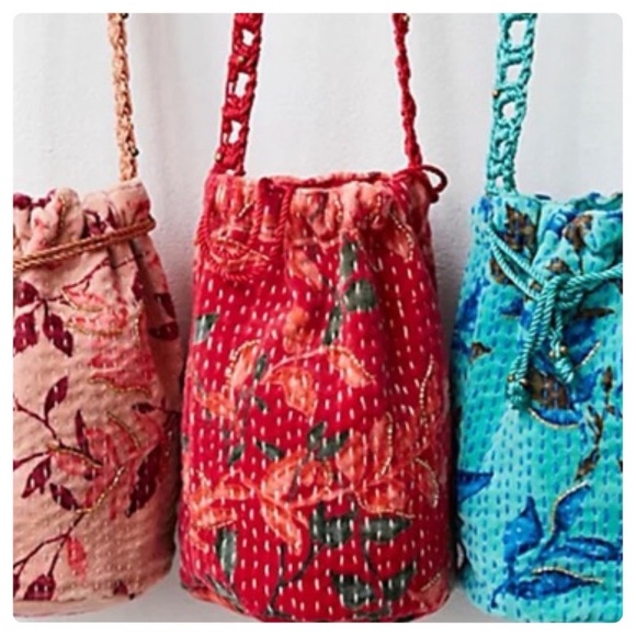 Free People Velvet Moon Crossbody Bag Satchel Red - Picture 13 of 13